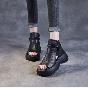 Black Orthopedic sandal